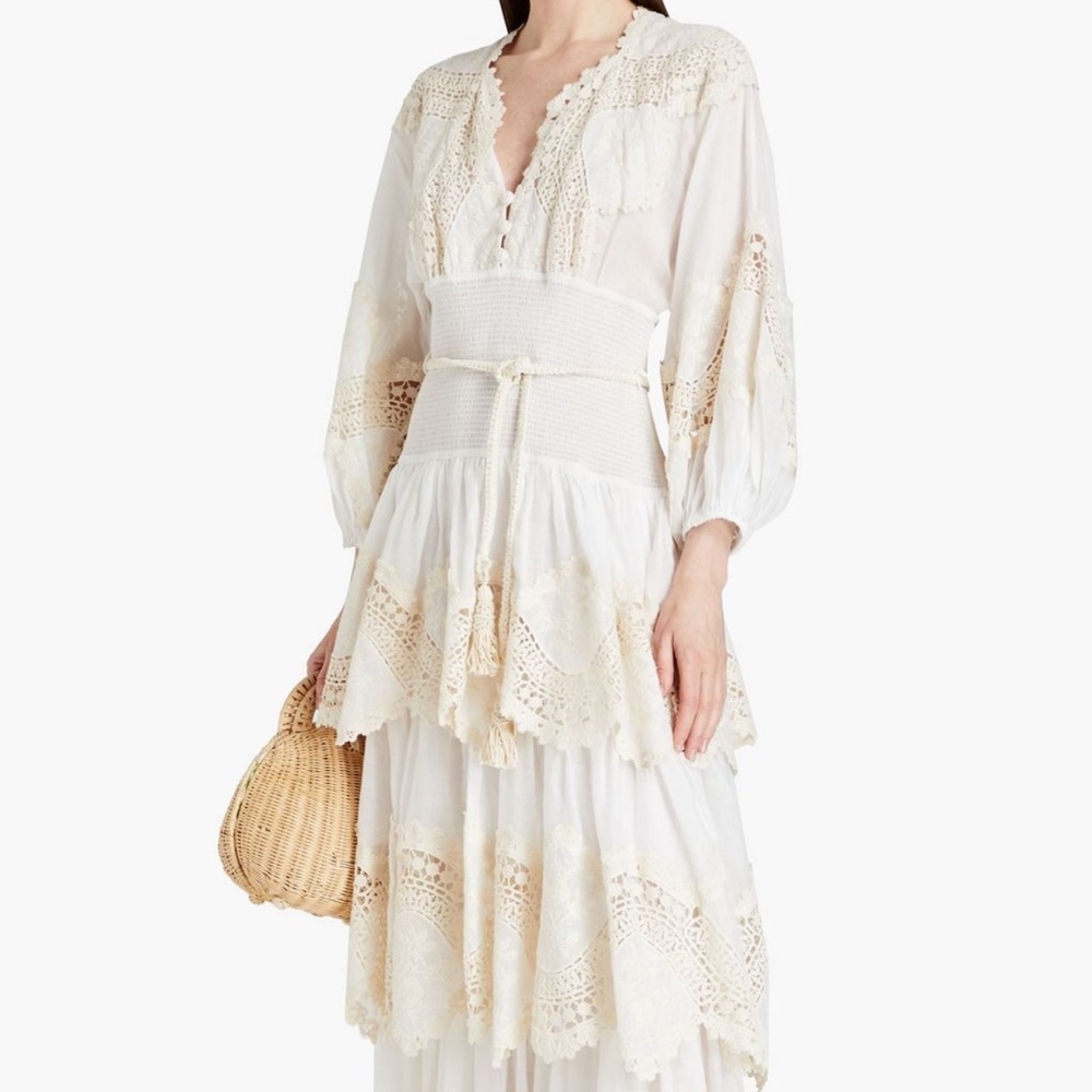 Zimmermann crocheted lace maxi dress NWT